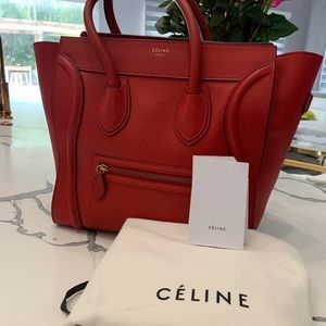 Celine drummed calf skin large